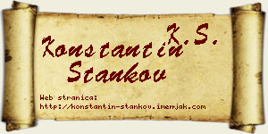 Konstantin Stankov vizit kartica